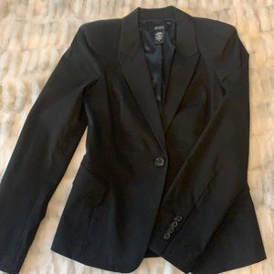 Black cotton blazer